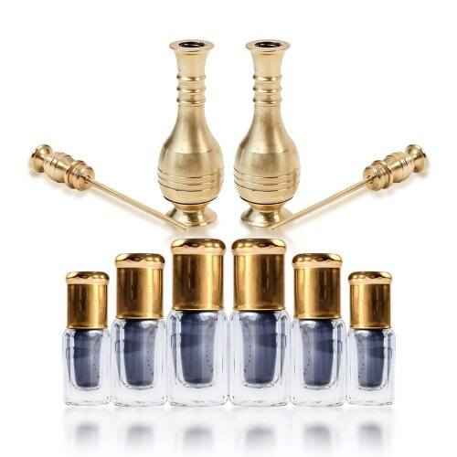 العرض الفضي (6 قطع) ربع تولة + (2 قطع) مكحلة نحاسية